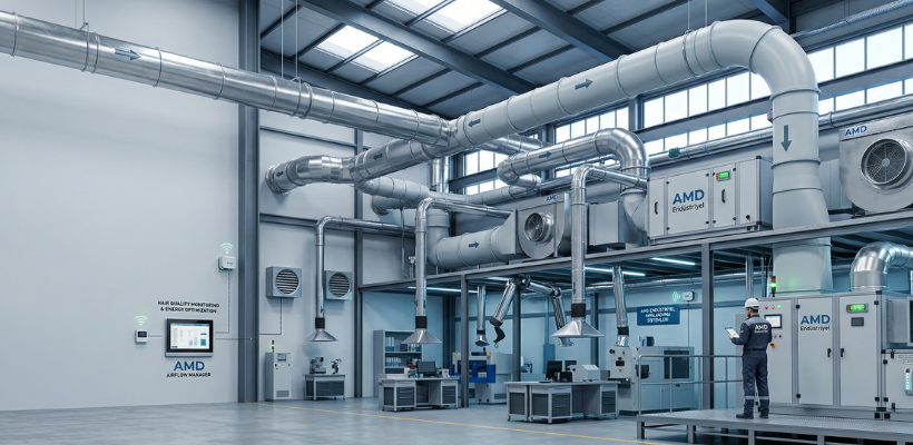 Endüstriyel Havalandırma Sistemlerinde Hava Kalitesi ve İş Güvenliği