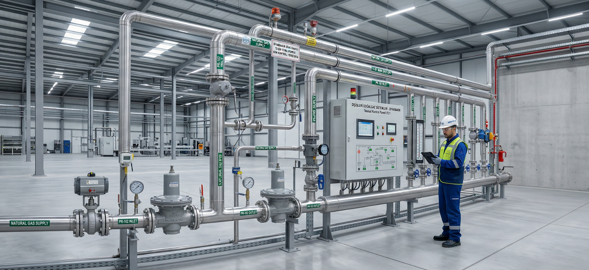 Endüstriyel Doğalgaz Tesisatı ve Projelendirme Hizmetleri